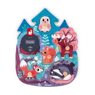 Puzzle en bois happy forest