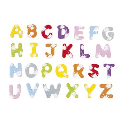 Lot de 52 lettres magnétiques splash