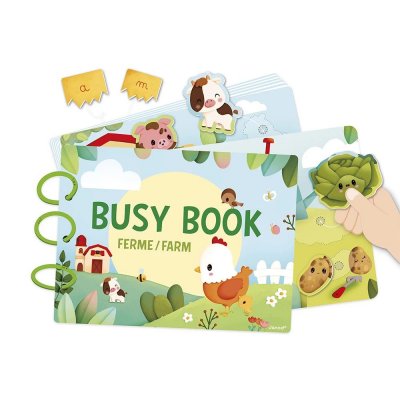 Livre d'activités pour enfant busy book ferme