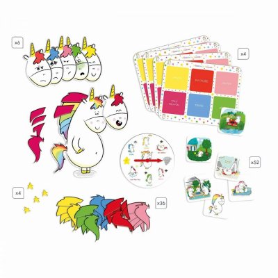 Jeu de société pour enfant gaston la licorne - mes émotions