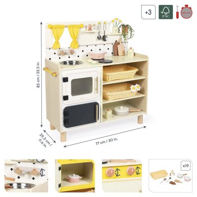 Grande cuisine en bois pour enfant mamie soleil