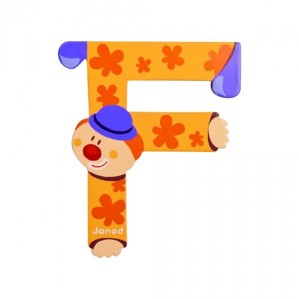 Lettre de l'alphabet clown a Janod