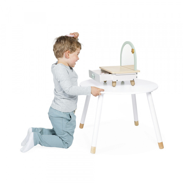 Coiffeuse de table en bois pour enfant licorne Janod