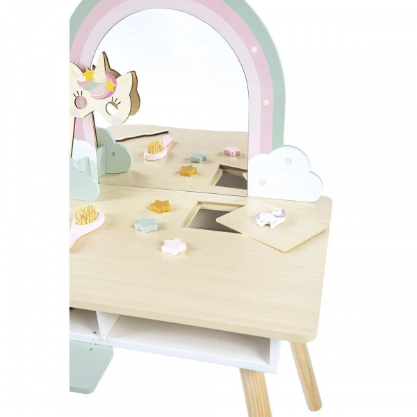Coiffeuse en bois pour enfant licorne Janod