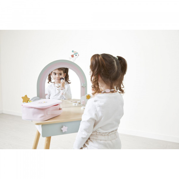 Coiffeuse en bois pour enfant licorne Janod