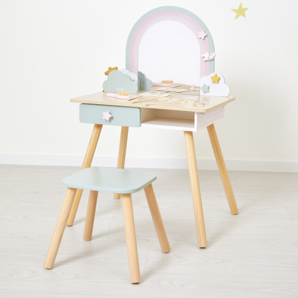 Coiffeuse en bois pour enfant licorne Janod