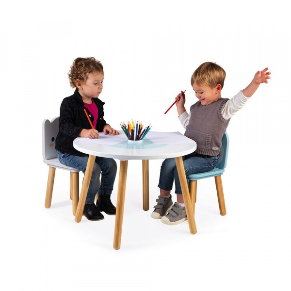 Table et chaises en bois enfant banquise Janod
