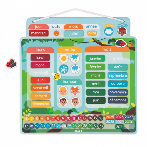 Calendrier semainier magnétique Janod