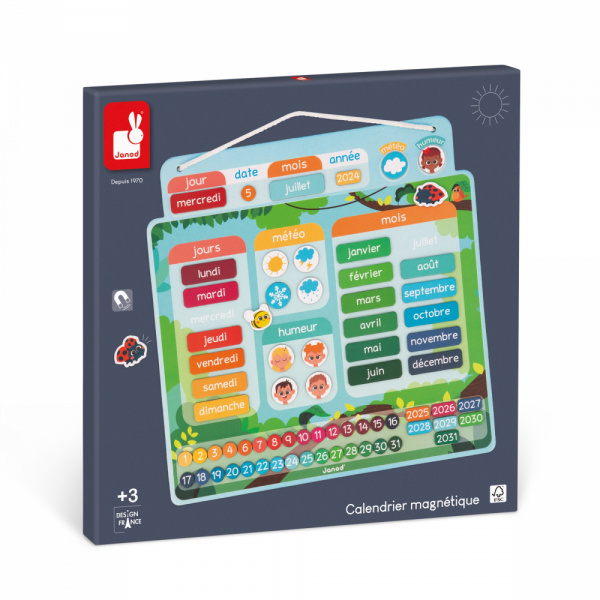 Calendrier semainier magnétique Janod