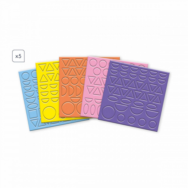 Coffret de gommettes géométriques et tableaux à décorer Janod