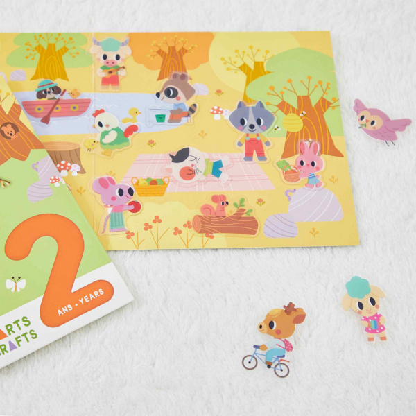 Pochette de stickers gommettes repositionnables nature Janod