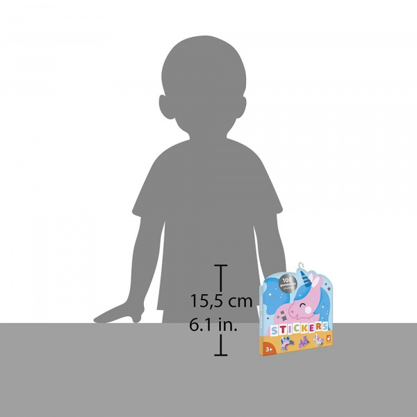 100 gommettes stickers licornes Janod