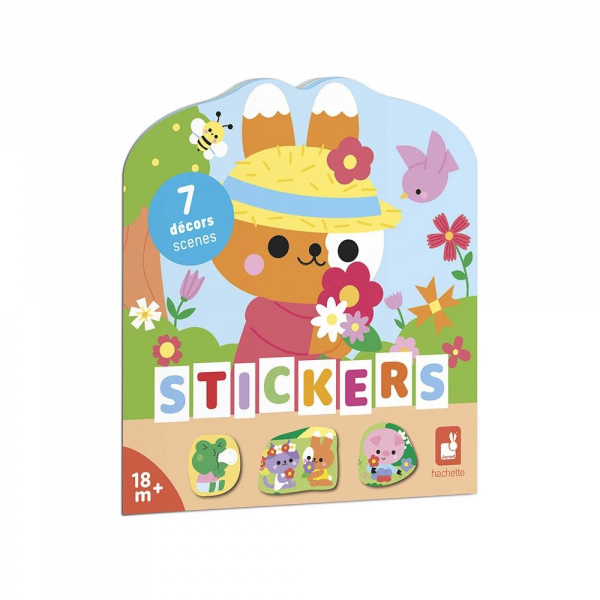 Cahier de stickers pour enfants la campagne Janod
