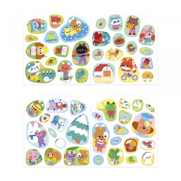 Cahier de stickers pour enfants la campagne Janod