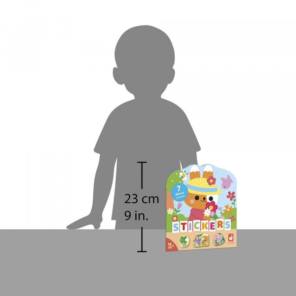 Cahier de stickers pour enfants la campagne Janod