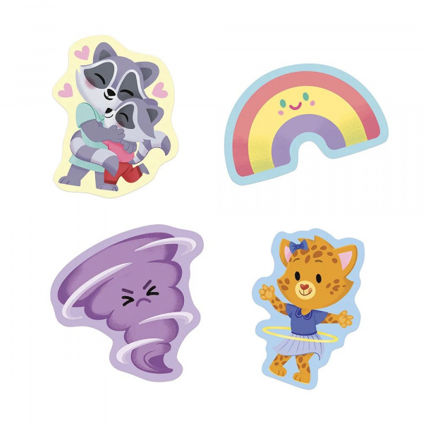 100 gommettes stickers les émotions Janod