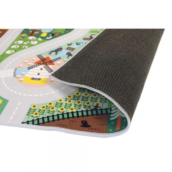 Tapis de jeu avec circuit cross roads campagne Janod