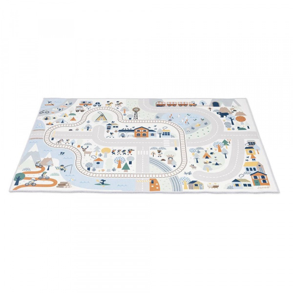 Tapis de jeu avec circuit cross roads la vallée blanche Janod