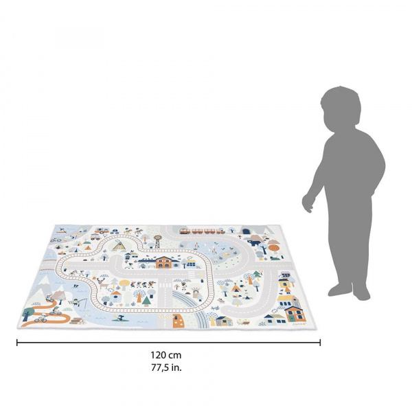 Tapis de jeu avec circuit cross roads la vallée blanche Janod