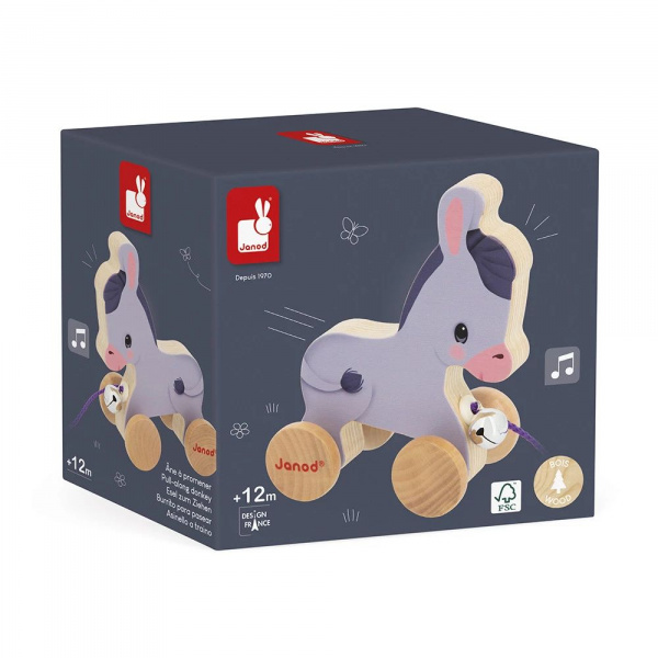 Jouet à tirer en bois âne Janod
