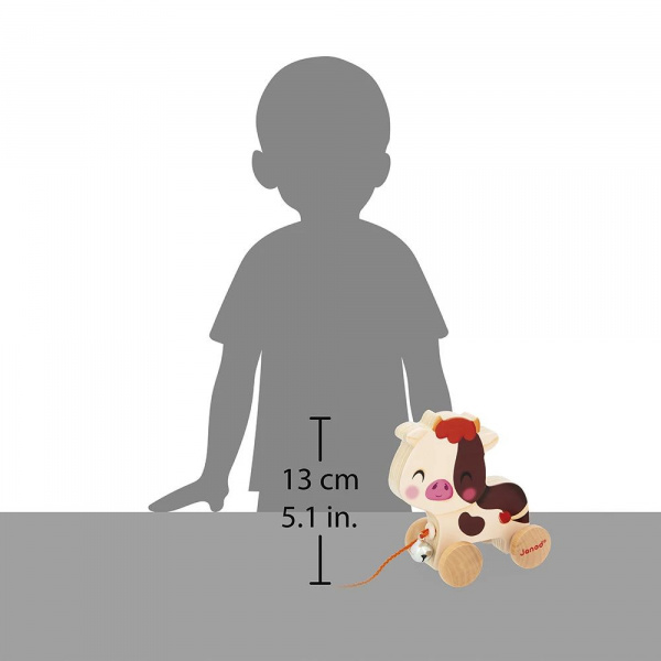 Jouet à tirer en bois vache Janod