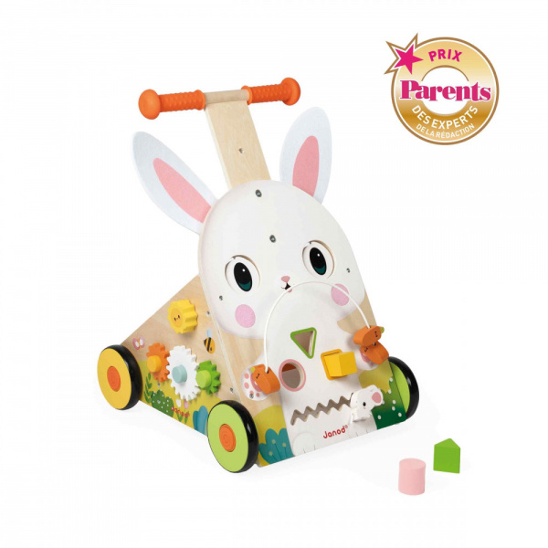 Chariot de marche multi-activités lapin Janod