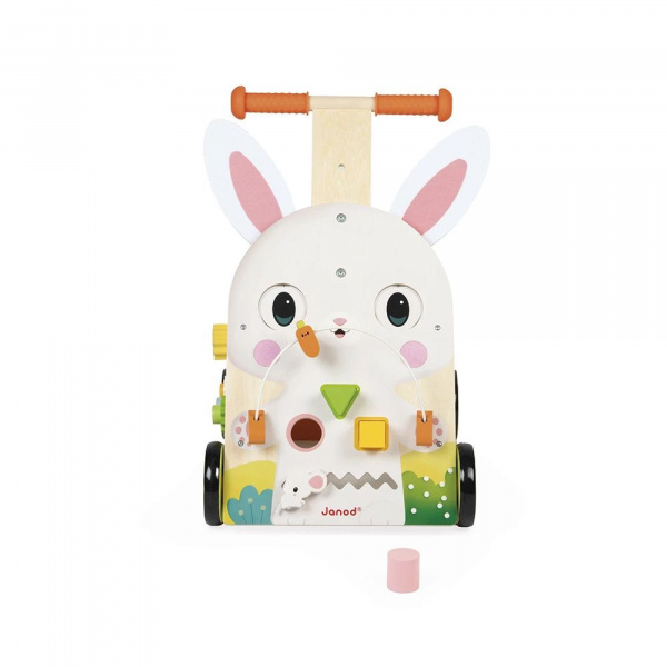 Chariot de marche multi-activités lapin Janod