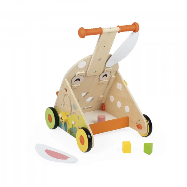 Chariot de marche multi-activités lapin Janod