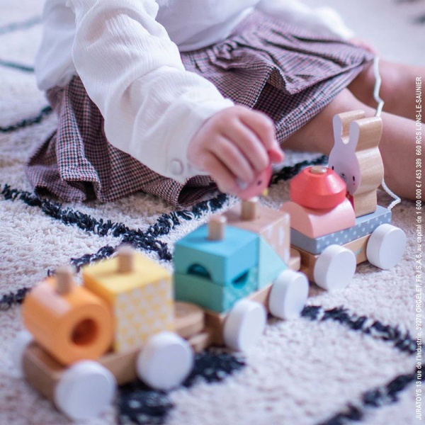 Train en bois à tirer tropik Janod