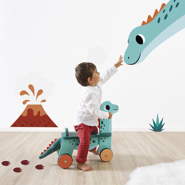 Porteur bébé dino portosaurus Janod