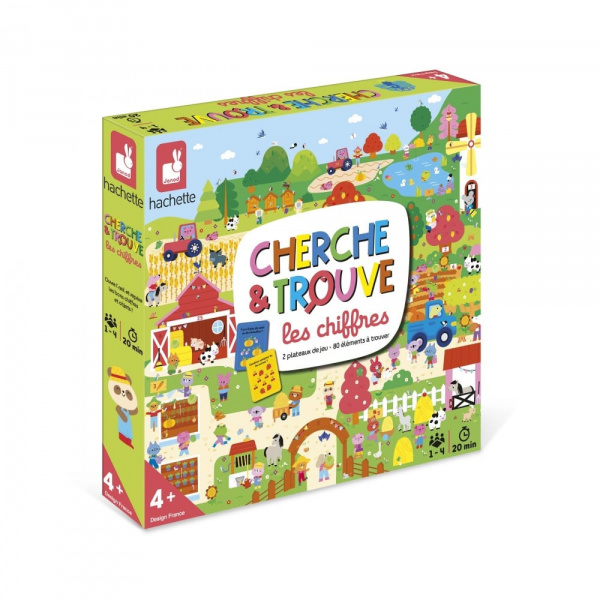 Jeu d'observation cherche et trouve les dinosaures Janod