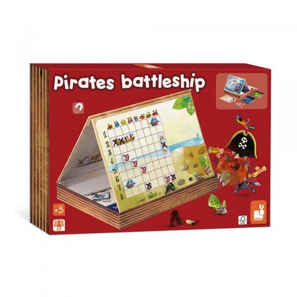 Jeu de société bataille navale pirates Janod