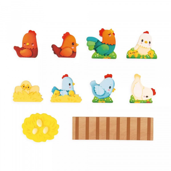 Jouet en bois mon premier poulailler Janod