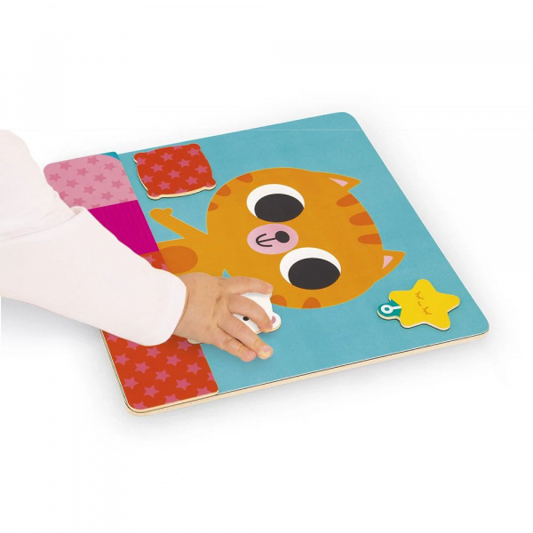 Jeu magnétique pour enfant créer ton personnage Janod