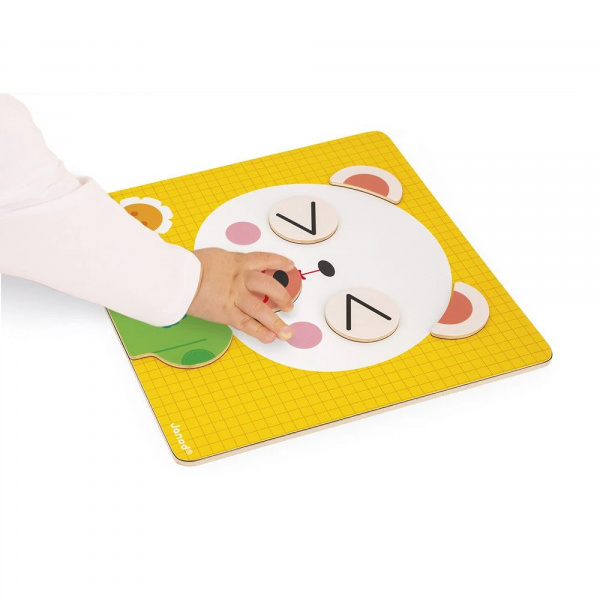 Jeu magnétique pour enfant créer ton personnage Janod
