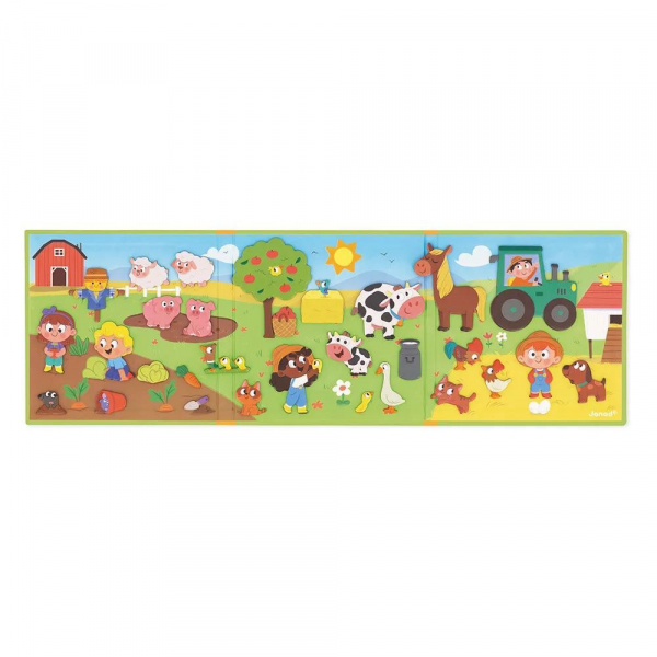 Jeu d'éveil magnétique magnéti'stories la ferme Janod