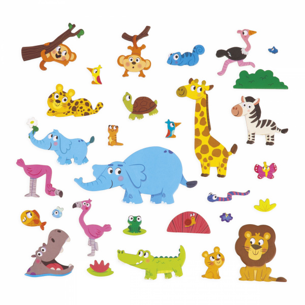 Jeu d'éveil magnétique magnéti'stories les animaux d'afrique Janod