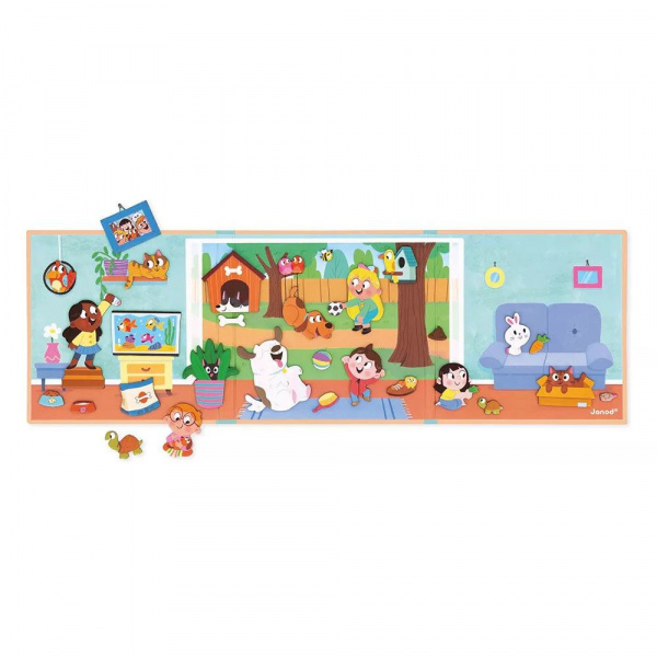 Jeu d'éveil magnétique magnéti'stories les animaux d'afrique Janod