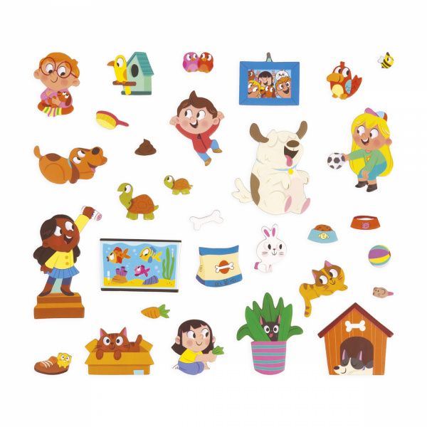 Jeu d'éveil magnétique magnéti'stories les animaux d'afrique Janod