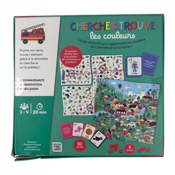 Les imparfaits - jeu d'observation cherche et trouve les couleurs Janod