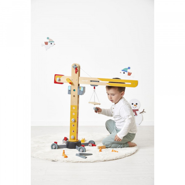 Grande grue en bois Janod