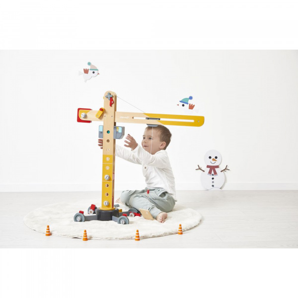 Grande grue en bois Janod