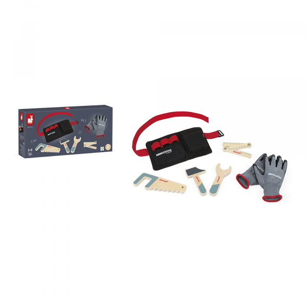 Set de bricolage ceinture, outils & gants brico'kids Janod