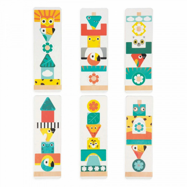 Jeu d'éveil à empiler totem tropik Janod