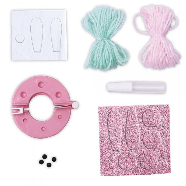 Kit créatif 2 pompons animaux à créer Janod
