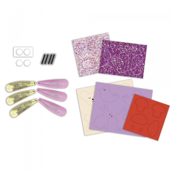 Coffret créatif 6 barrettes à créer flower garden Janod