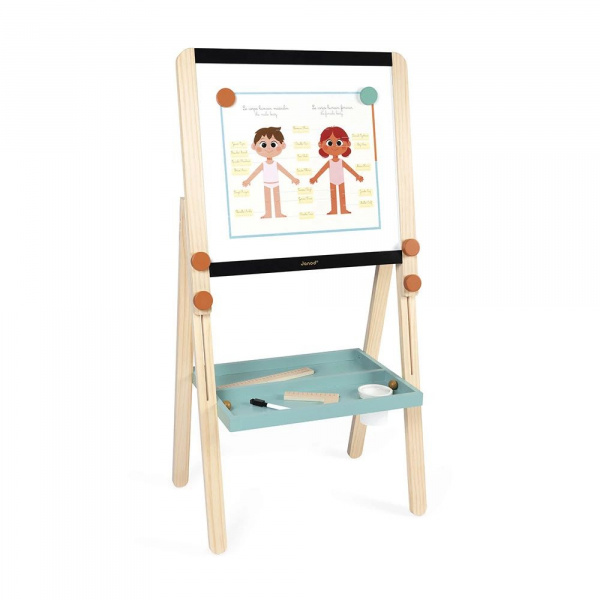 Tableau de la maîtresse en bois double face pour enfant Janod