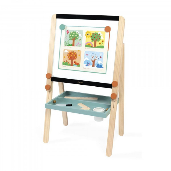 Tableau de la maîtresse en bois double face pour enfant Janod
