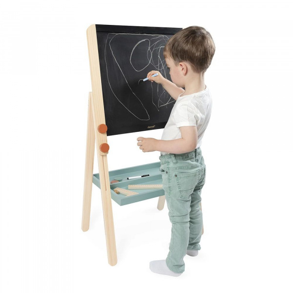Tableau de la maîtresse en bois double face pour enfant Janod