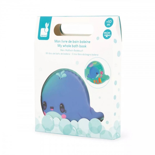 Livre de bain baleine Janod